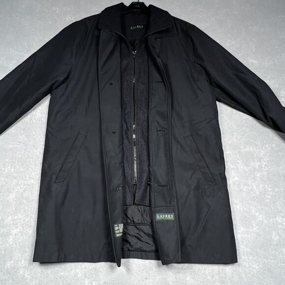 Lauren Ralph Lauren Gray Coat Mens 40 R Wool Blend Button Close 2-in-1 Jacket - Picture 8 of 15